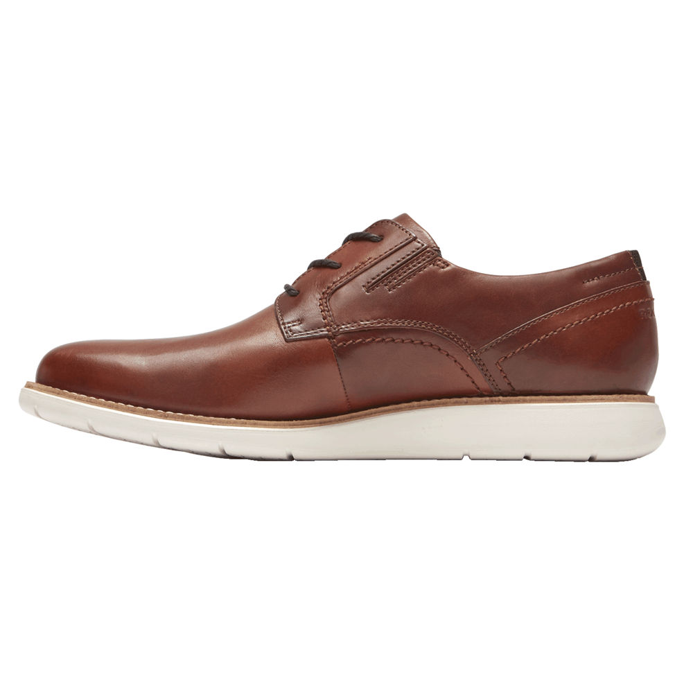 Zapatos De Vestir Rockport Hombre Mexico - Total Motion Sport Plain Toe Marrom - KZTCE7085